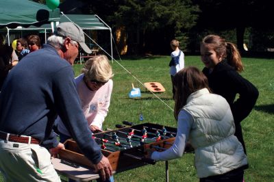 Grandparent's Day
It was a perfect autumn day for the SouthCoast Senior Resource Alliance Grandparents Day at Hiller Farm in Rochester on September 19. Children and their grandparents had fun playing bean-bag toss, bocce, posing with the Three Stooges, and more. The face-painting and petting zoo areas were a complete hit! Most importantly, the free event provided information to seniors on health services available in the SouthCoast area. Photo by Anne O'Brien-Kakley
