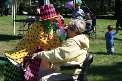 Grandparent's Day
It was a perfect autumn day for the SouthCoast Senior Resource Alliance Grandparents Day at Hiller Farm in Rochester on September 19. Children and their grandparents had fun playing bean-bag toss, bocce, posing with the Three Stooges, and more. The face-painting and petting zoo areas were a complete hit! Most importantly, the free event provided information to seniors on health services available in the SouthCoast area. Photo by Anne OBrien-Kakley
