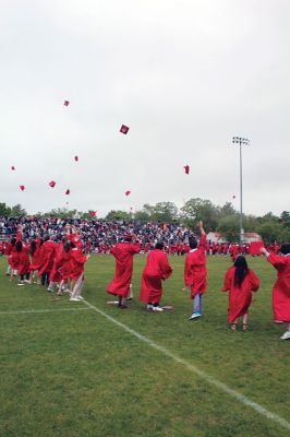 Tri-Town Graduation
The Tri-Towns saw high school graduations on the first three days of June, but Saturday’s blustery weather at Old Rochester was nothing like the sun-scorched conditions at Old Colony on Thursday and at Tabor Academy on Friday. Photos by Mick Colageo
