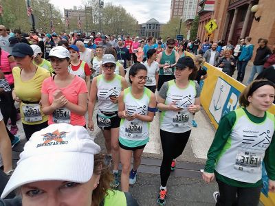 G.R.I.T.
Students and staff at Old Rochester Regional High School involved in the running group Southcoast G.R.I.T. ran the Providence Marathon on May 6. According to Erin Bednarczyk, the weather was ideal for the 15 students who ran on Sunday – 10 running the marathon, four the half-marathon, and one the 5K. Sixteen mentors ran alongside the students. Photos courtesy of Erin Bednarczyk and G.R.I.T.
