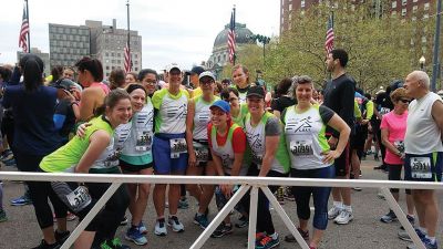 G.R.I.T.
Students and staff at Old Rochester Regional High School involved in the running group Southcoast G.R.I.T. ran the Providence Marathon on May 6. According to Erin Bednarczyk, the weather was ideal for the 15 students who ran on Sunday – 10 running the marathon, four the half-marathon, and one the 5K. Sixteen mentors ran alongside the students. Photos courtesy of Erin Bednarczyk and G.R.I.T.
