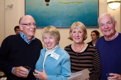 Habitat Gala
From left to right, Jim Manning, Jackie Slade, Sheila Mitchell and Ron Herington enjoyed a live band and auction at the annual Buzzards Bay Habitat for Humanity Gala benefit on September 17, 2010. Photo by Felix Perez.
