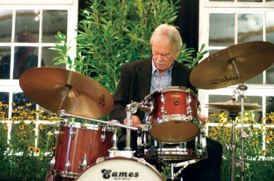 Habitat Gala
Stan Ellis performs on drums at the September 17, 2010 Buzzards Bay Habitat for Humanity Gala. Photo by Felix Perez.
