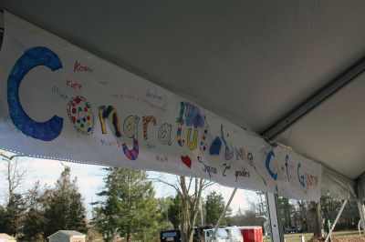 Chief Garcia Retires
At 2:06 pm on Friday, December 11, Marion Chief of Police John Garcia signed off to radio dispatch, ending his shift and a law enforcement career that spanned three and a half decades. The Town of Marion recognized his retirement with a drive-thru sendoff outside the Cushman Community Center. School children created a banner for the occasion that included greetings from the Board of Selectmen, Fire Department, town and school district officials, police cruisers from several towns across southeastern Mass
