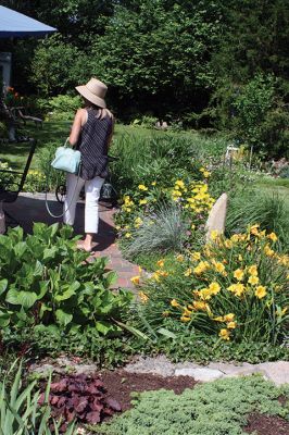 Mattapoisett Woman’s Club Garden Tour
The Mattapoisett Woman’s Club Garden Tour “Nature’s Treasures” held on June 30 was “Magnificent”, declared Ellen Flynn. Flynn said that the event brought in more than $6,000 - monies that are earmarked for their scholarship fund. She said visitors were awed by the gardens graciously opened for viewing from iconic harbor homes to those set in peaceful rural uplands along the Mattapoisett River Valley. To learn more about the Mattapoisett Woman’s Club visit www.mattapoisettwomansclub.org. Photos by Marilou Ne
