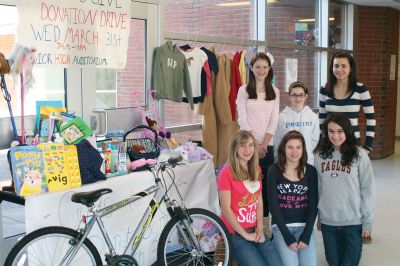 Gifts to Give
Old Rochester Regional Junior High School students have been hard on work with their latest community effort  a school-wide drive to collect clothing and toys for area families in need, in conjunction with New Bedfords Gifts to Give organization. The drive took place on March 31, 2010. For more information, visit www.GiftstoGive.org. Photo by Anne OBrien-Kakley.
