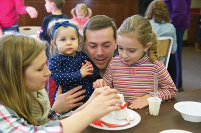 Gingerbread Houses
While others were out bustling on the last Saturday before Christmas, a couple dozen of the littler library patrons enjoyed the day making candy gingerbread houses at the Mattapoisett Free Public Library on Saturday, December 19.
