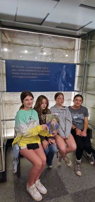 Girl Scout
Rochester's Cadette Girl Scout troop visited Washington last week. Here we are posing in front of and inside the Washington Monument with a copy of The Wanderer! The girls are all entering eighth grade in the fall, and some have been in the troop since starting as Daisies in Kindergarten. We used cookie money saved over the years to fund the trip, and we thank the Rochester community for always supporting our cookie sales. Photo courtesy Sarah Jacques
