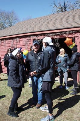 Cross-country Run
Graham Correia completed his cross-country run from Denver, Colorado, to Massachusetts on Sunday, March 13, at his parents’ home in North Rochester where he was greeted by his parents Gary and Robin and dozens of family members and friends from various times and places in his life. Correia was accompanied for the final five miles by former Mattapoisett Road Race champion Jason Eddy, with whom he grew up. Photos by Mick Colageo
