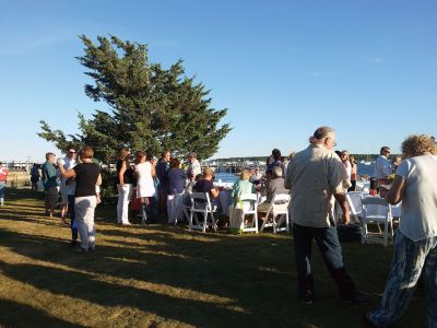 Annual Mattapoisett Great Community Picnic
Thursday, August 4 was the first ever Annual Mattapoisett Great Community Picnic, co-sponsored by the Mattapoisett Land Trust and the Mattapoisett Historical Society. About 200 guests turned out to Munro Preserve for a fun evening of food, wine, and music. Photos by Andrea Ray 
