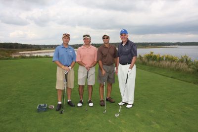Invitational
Marion resident Steve Hurley, along with his friends, recently participated in the American Cancer Society's fourth annual Hope Lodge Boston Invitational at the Kittansett Club in Marion. The event raised $120,000 to benefit the Hope Lodge Center in Boston. From left to right: Robert Murray, Steve Hurley, William Angelosanto, and Jay Driscoll.
