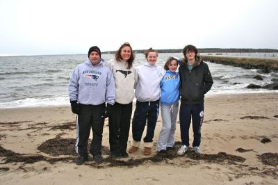 Christmas Day Swim
Helping Hands and Hooves hosed their 11th annual Christmas Day Swim at 11:00 am at the Mattapoisett Town Beach. Helping Hands and Hooves is a non-profit (based in Mattapoisett) that is dedicated to providing therapeutic horseback riding lessons for adults with disabilities. If you would like to learn more about Helping Hands and Hooves you can visit their website at www.helpinghandsandhooves.org. Photo by Robert Chiarito
