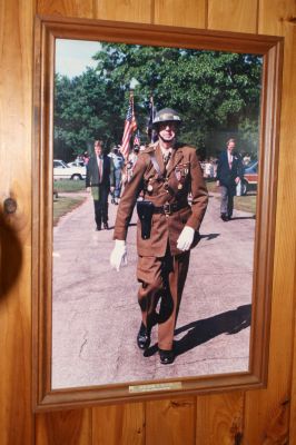 Historic Fire
Benjamin Dexter, grandfather to Thomas Dexter, was born and raised in the 1690 house at 370 Delano Road. A framed photo of Benjamin Dexter, a World War I veteran who walked in the Marion Parade until he was in his 90s, is featured in his grandsons home.
