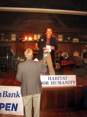 Habitat Octoberfest
John McCormack speaks at the 2008 Buzzard's Bay Habitat for Humanity Octoberfest. Octoberfest organizers hope for another great turn-out at this year's Octoberfest fundraiser.
