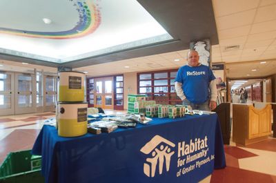 Buzzards Bay Area Habitat for Humanity
Buzzards Bay Area Habitat for Humanity hosted a Home & Garden Show at Old Rochester Regional School on Saturday which included demonstrations and vendors including the Habitat Restore from Plymouth. Photo by Felix Perez.
