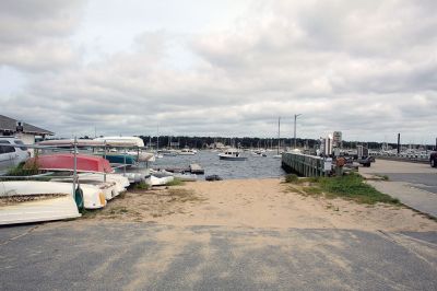 Tropical Storm
Tenacious, out of Marion, was among the many boats hauled out of the water under the threat of a tropical storm last weekend. The storm was hyped up, but for the most part, missed the south coast. Photos by Mick Colageo
