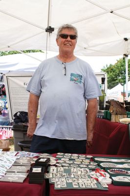 Harbor Days 
Harbor Days came to Mattapoisett this past weekend, and many visitors were gracious enough to spin The Wanderer Wheel for a $1 donation to the Lions Club. Those who played helped raise an extra $523 the Lions Club will use to benefit the community. The Aardvark came out too, but since furry aardvarks hate hot weather, he only made a couple of appearances. Photos by Jean Perry
