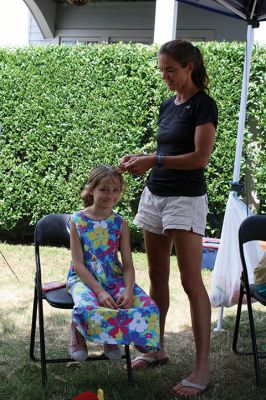 Harbor Days 
Harbor Days came to Mattapoisett this past weekend, and many visitors were gracious enough to spin The Wanderer Wheel for a $1 donation to the Lions Club. Those who played helped raise an extra $523 the Lions Club will use to benefit the community. The Aardvark came out too, but since furry aardvarks hate hot weather, he only made a couple of appearances. Photos by Jean Perry
