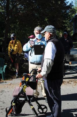 Brad Hathaway
It took 32 years, but on October 3 Mattapoisett resident Brad Hathaway completed his “Walk around the World” along Aucoot Road, accompanied by well over 100 friends and supporters of his mission refocused some years ago from what had begun as a fitness prescription to a fundraising effort for the Mattapoisett Land Trust. Hathaway, 88, is a co-founder of the MLT and has dedicated his life toward preserving and protecting lands that his ancestors first came upon hundreds of years ago. 
