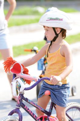 Heritage Days Bike Parade
Dozens of children gathered at the Center School to showcase their best bicycles and doll carriages in a parade for Heritage Days. Photo by Felix Perez. 
