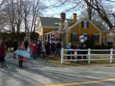 Robert Hiller Homecoming
Robert Hiller III finally returned on March 3 to his Eastover Farms-area home to a grand welcome of family and friends after a bout with the EEE virus that put the Rochester resident in a coma for 19 days and held him in hospital care for seven months. "Excited, happy to be home, happy to see my family, my house and all my friends," Hiller said from his driveway amidst a couple of hundred supporters and media coverage. Photo by Mick Colageo
