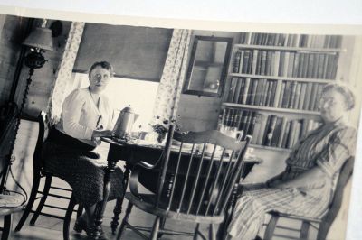 Mattapoisett Historical Museum Photos
The Mattapoisett Historical Museum is in possession of hundreds of photographs dating from the 1800s to as recently as the 1980s bearing images of people and places from Mattapoisett, but lacking identification. In their latest exhibit, the museum is asking the public to help solve the mystery each of the pictures represents. Each black and white or colorized image is a mini-mystery waiting to be solved. Photos (of the photos) by Marilou Newell
