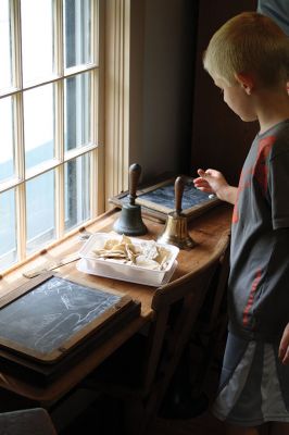 Mattapoisett Historical Society
Ever tried eating a salty piece of hard tack, made your own signal flags, or learned to tie nautical knots? Some pint-sized future sailors at the Mattapoisett Historical Society Museum learned about what it was like to be a sailor back in the whaling days, with a little bit of history sneaked into all the fun and games. Photos by Jean Perry
