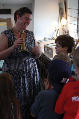 Mattapoisett Historical Society
Ever tried eating a salty piece of hard tack, made your own signal flags, or learned to tie nautical knots? Some pint-sized future sailors at the Mattapoisett Historical Society Museum learned about what it was like to be a sailor back in the whaling days, with a little bit of history sneaked into all the fun and games. Photos by Jean Perry
