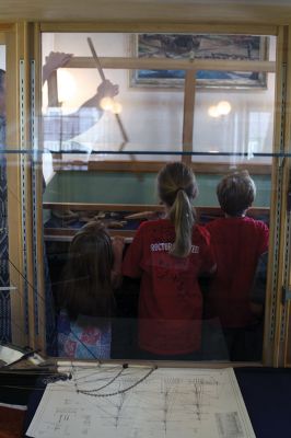 Mattapoisett Historical Society
Ever tried eating a salty piece of hard tack, made your own signal flags, or learned to tie nautical knots? Some pint-sized future sailors at the Mattapoisett Historical Society Museum learned about what it was like to be a sailor back in the whaling days, with a little bit of history sneaked into all the fun and games. Photos by Jean Perry
