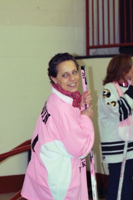 Pink in the Rink
Tabor Academy painted the rink pink on January 8, 2011, to promote awareness and raise money for cancer research. The event raised $6,760 in honor of cancer survivor Kim Grondin, who is the mother of hockey forward Kody Grondin. Photos by Laura Pedulli and Roberta Meads.
