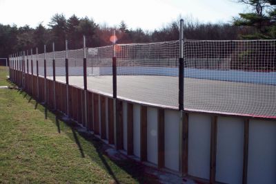 Michaud Arena
The Chuck Michaud Arena behind the Old Rochester Regional Junior High School will be dedicated on December 5. The arena will benefit roller hockey, lacrosse, and basketball. The arena will be dedicated to the memory of a well-loved coach, Chuck Michaud, who passed away in 2000. Photo by Anne OBrien-Kakley.
