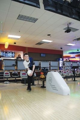 Michael Hogan
Seen practicing on Saturday morning at Wonder Bowl in New Bedford, Mattapoisett native Michael Hogan is a Special Olympics champion who registers scores that would be near the top of any league. Hogan has a trick shot in which he places the ball at his feet, spinning it in place and then fanning the ball forward by creating wind with rapid hand movement until it reaches the foul line, at which point he lets go and watches the ball inch forward. March 28, 2024 edition
