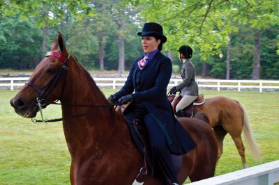 Marion Horse Show
On Wednesday, July 4, 2012, Tri-Town residents were invited to the 65th annual Marion Horse Show, an exhibition that features riders of all classes and age levels from around the region.  The friendly competition was held at Washburn Park, despite the rain, and saw about 50 entrants participating in 13 divisions.  Photo by Eric Tripoli. 
