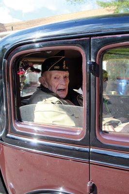 Howard Tinkham
Howard Tinkham’s 100th birthday was celebrated on Sunday with a parade that went from the Florence Eastman Post 280 American Legion in Mattapoisett out to Ned’s Point Lighthouse and back, followed by a party at the hall featuring “God Bless America” and “Happy Birthday” sung by the Showstoppers and refreshments for the many citizens who attended to express their appreciation for all that Tinkham has meant to the town. Photos by Mick Colageo and Jennifer Gerrior
