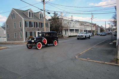 Howard Tinkham
Howard Tinkham’s 100th birthday was celebrated on Sunday with a parade that went from the Florence Eastman Post 280 American Legion in Mattapoisett out to Ned’s Point Lighthouse and back, followed by a party at the hall featuring “God Bless America” and “Happy Birthday” sung by the Showstoppers and refreshments for the many citizens who attended to express their appreciation for all that Tinkham has meant to the town. Photos by Mick Colageo and Jennifer Gerrior
