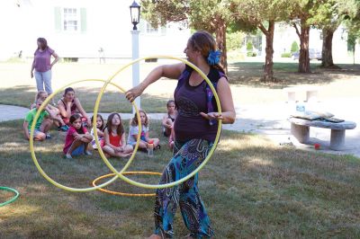 Hula Hooping
On Saturday, July 23, kids at the Plumb Library in Rochester tried a little hula hooping with Pinto Bella. The event is part of the library’s summer reading theme of health and wellness. Photos by Colin Veitch
