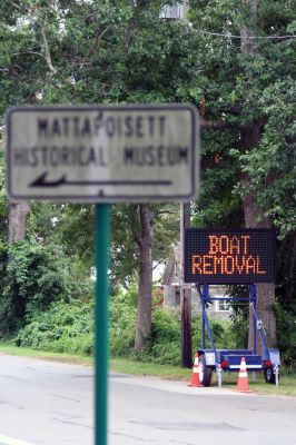 Hurricane Irene
Water Street in Mattapoisett was the site of activity on August 27, as folks made a last-minute push to remove their boats from the harbor in anticipation of Hurricane Irene. Photo by Anne Kakley.
