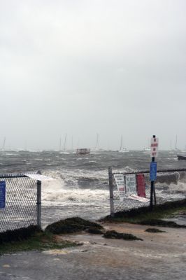 Hurricane Irene
Although wind gusts teetered on hurricane strength, Irene was a tropical storm as she made landfall in the Tri-Town on August 28, 2011. The storm knocked out electricity for over 200,000 NSTAR customers in Massachusetts. On Tuesday, as The Wanderer was being sent to the printer, many Mattapoisett residents were still without power. Photo by Anne Kakley.
