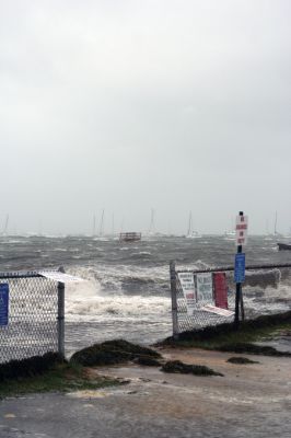 Hurricane Irene
Although wind gusts teetered on hurricane strength, Irene was a tropical storm as she made landfall in the Tri-Town on August 28, 2011. The storm knocked out electricity for over 200,000 NSTAR customers in Massachusetts. On Tuesday, as The Wanderer was being sent to the printer, many Mattapoisett residents were still without power. Photo by Anne Kakley.
