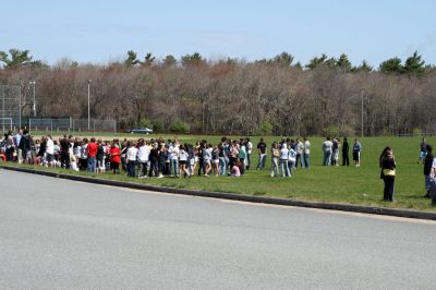 Sprinkler Activation at ORR
The Mattapoisett and Marion Fire Departments responded to ORR High School at 10:03am on Friday May 8, for a reported fire alarm activation. Upon arrival they found that a sprinkler head had been activated in the auditorium due to heightened heat levels. The cause of the heat was found to be a stuck thermostat on a heater in that area. The students, who vacated the school when the fire alarm sounded, remained outside the school enjoying the warm sunny day as the fire department worked to resolve the issue.
