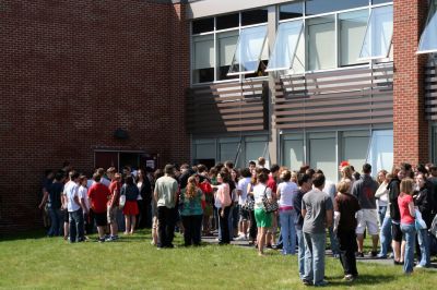 Sprinkler Activation at ORR
The Mattapoisett and Marion Fire Departments responded to ORR High School at 10:03am on Friday May 8, for a reported fire alarm activation. Upon arrival they found that a sprinkler head had been activated in the auditorium due to heightened heat levels. The cause of the heat was found to be a stuck thermostat on a heater in that area. The students, who vacated the school when the fire alarm sounded, remained outside the school enjoying the warm sunny day as the fire department worked to resolve the issue.
