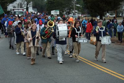 Opening Day
The Rochester Youth Baseball League held their annual opening day ceremony and parade on Saturday, April 11. About 400 people, including players, coaches and their families, participated in the procession that made its way down Route 105 to Gifford Parks Al Herbert Memorial Field for the opening day festivies. Photo by Robert Chiarito.
