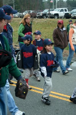 Opening Day
The Rochester Youth Baseball League held their annual opening day ceremony and parade on Saturday, April 11. About 400 people, including players, coaches and their families, participated in the procession that made its way down Route 105 to Gifford Parks Al Herbert Memorial Field for the opening day festivies. Photo by Robert Chiarito.
