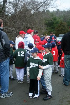 Opening Day
The Rochester Youth Baseball League held their annual opening day ceremony and parade on Saturday, April 11. About 400 people, including players, coaches and their families, participated in the procession that made its way down Route 105 to Gifford Parks Al Herbert Memorial Field for the opening day festivies. Photo by Robert Chiarito.
