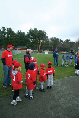 Opening Day
The Rochester Youth Baseball League held their annual opening day ceremony and parade on Saturday, April 11. About 400 people, including players, coaches and their families, participated in the procession that made its way down Route 105 to Gifford Parks Al Herbert Memorial Field for the opening day festivies. Photo by Robert Chiarito.
