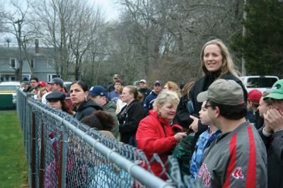 Opening Day
The Rochester Youth Baseball League held their annual opening day ceremony and parade on Saturday, April 11. About 400 people, including players, coaches and their families, participated in the procession that made its way down Route 105 to Gifford Parks Al Herbert Memorial Field for the opening day festivies. Photo by Robert Chiarito.
