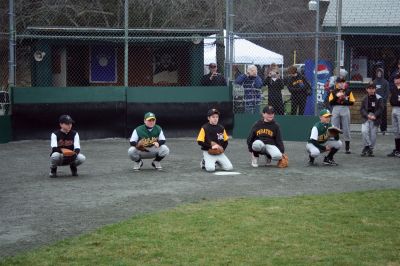 Opening Day
The Rochester Youth Baseball League held their annual opening day ceremony and parade on Saturday, April 11. About 400 people, including players, coaches and their families, participated in the procession that made its way down Route 105 to Gifford Parks Al Herbert Memorial Field for the opening day festivies. Photo by Robert Chiarito.
