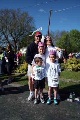 Mom's Run
Several hundred runners and walkers participated in the Tiara Classic Mother's Day 5k Race on Sunday morning, May 10 in Mattapoisett. The event, now in its third year raises funds and awareness for the Womens Fund of Southeastern Massachusetts while celebrating motherhood. Photo by Robert Chiarito.
