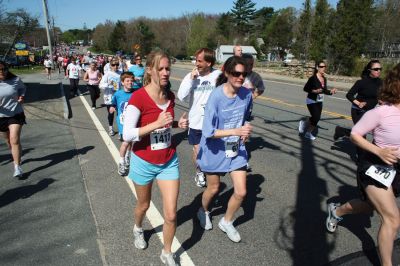 Mom's Run
Several hundred runners and walkers participated in the Tiara Classic Mother's Day 5k Race on Sunday morning, May 10 in Mattapoisett. The event, now in its third year raises funds and awareness for the Womens Fund of Southeastern Massachusetts while celebrating motherhood. Photo by Robert Chiarito.
