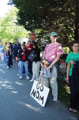 Mom's Run
Several hundred runners and walkers participated in the Tiara Classic Mother's Day 5k Race on Sunday morning, May 10 in Mattapoisett. The event, now in its third year raises funds and awareness for the Womens Fund of Southeastern Massachusetts while celebrating motherhood. Photo by Robert Chiarito.
